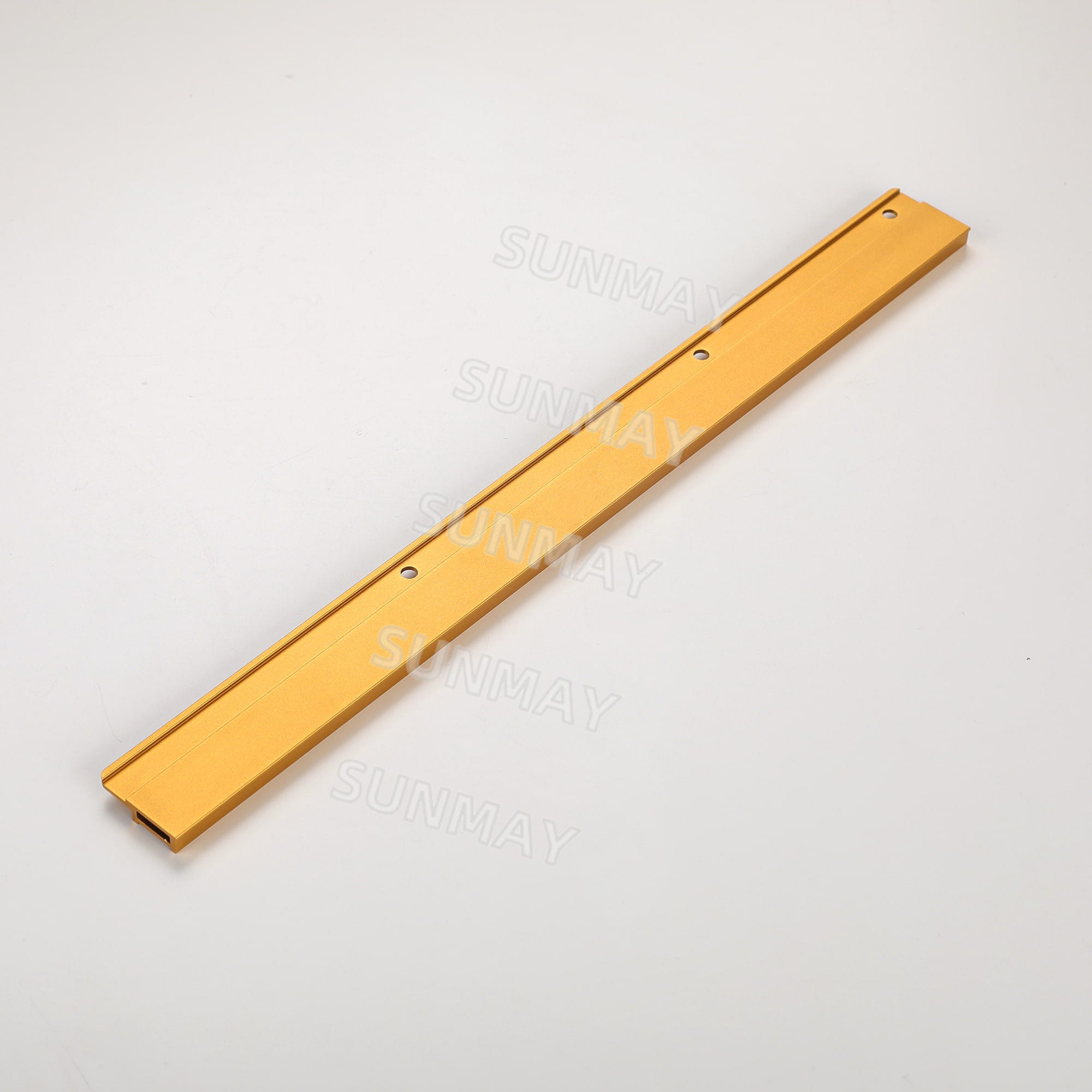 Golden Colored Sandblasted Aluminum Profiles