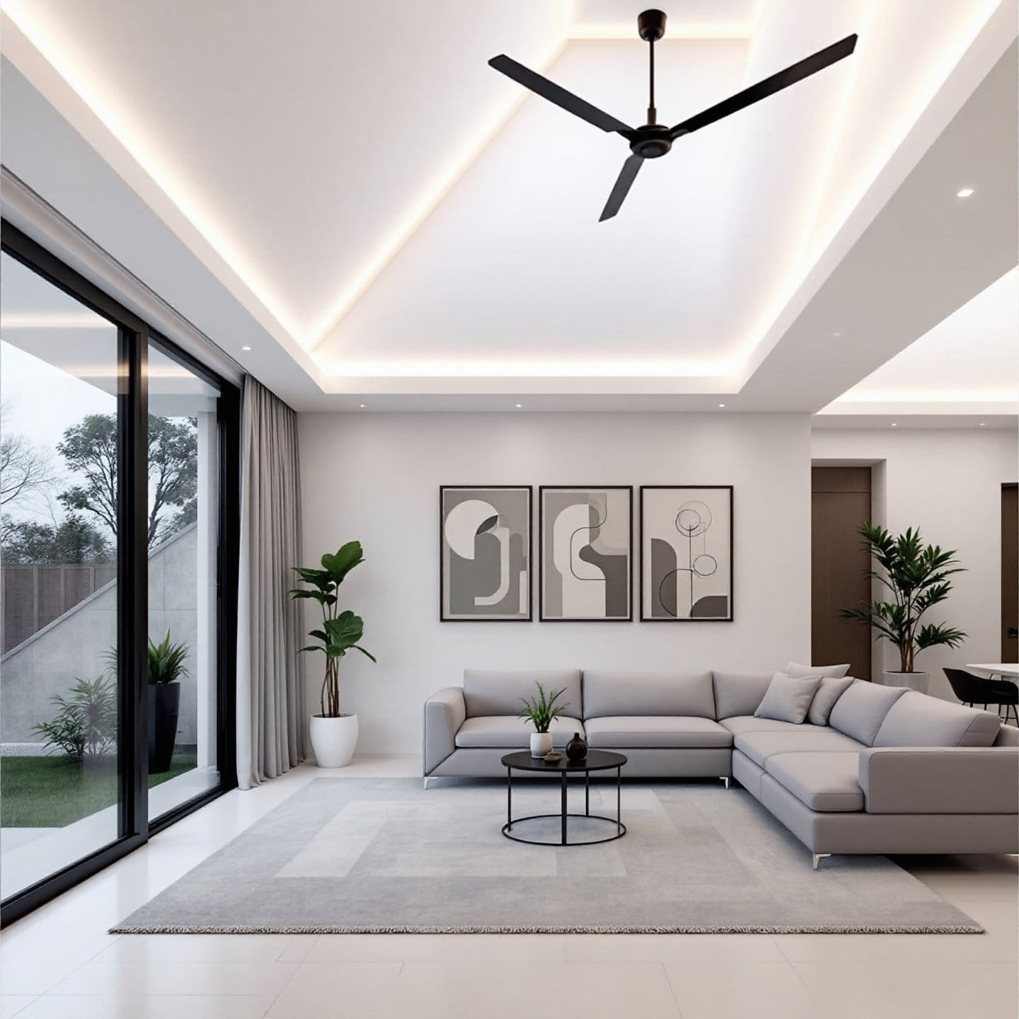 recessed led profiles create seamless lighting in modern interiors