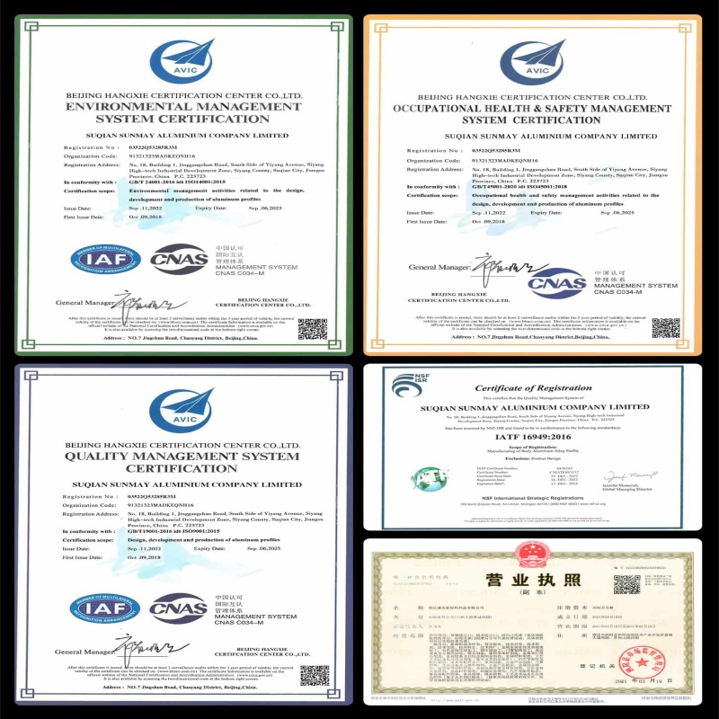 Certified aluminum alloy seamless tubular profiles Certified aluminum alloy seamless tubular profiles